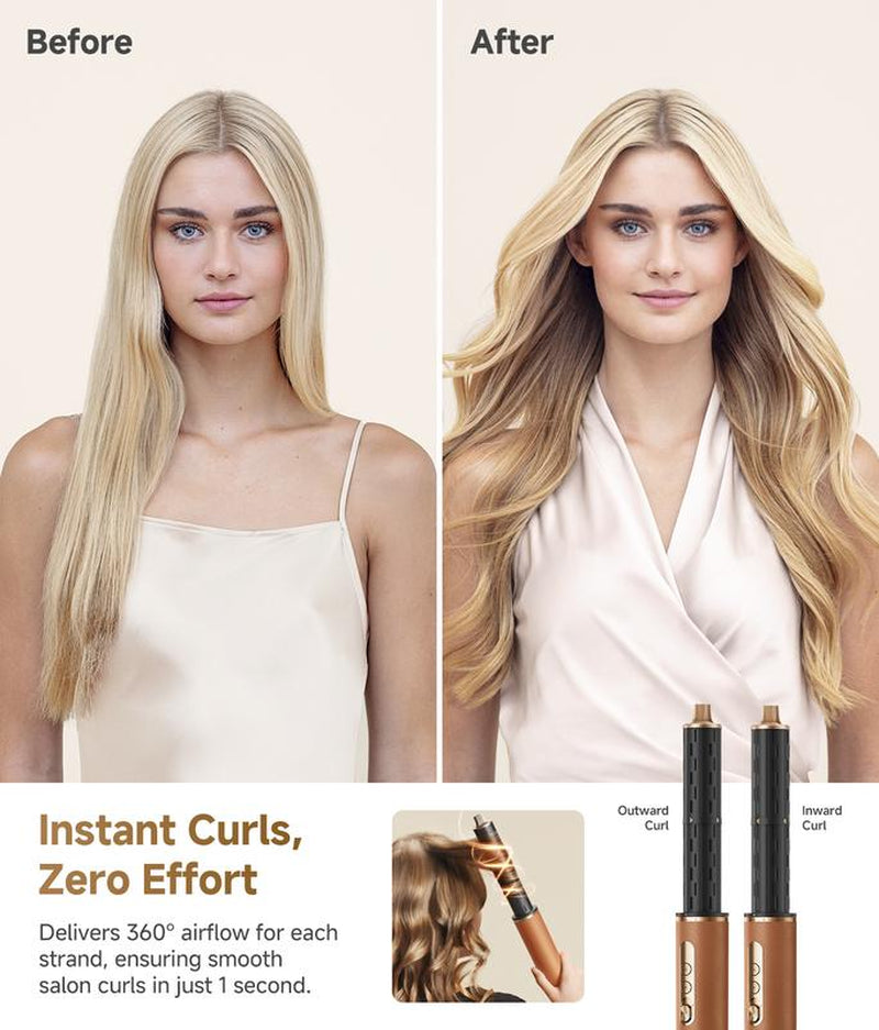 DREAME Airstyle Pro 7-In-1 Hair Styler with Fast Drying, 2 Curling Barrels, Volumizing Effect, Smoothing Brush, and Comfort for Enhanced Styling Hair Styling Tools Hair Straightener Curler Set Curly Iron Lam Ge Multi Curl Christmas Gift Ideas