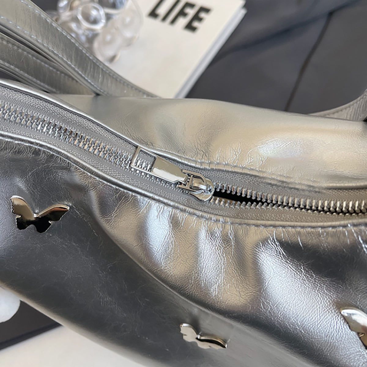 Large Leather Crossbody Handbag