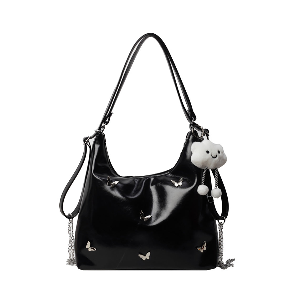 Large Leather Crossbody Handbag