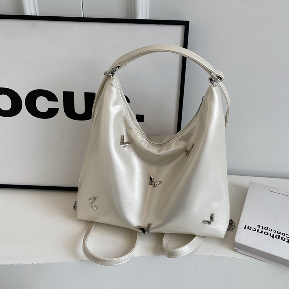 Large Leather Crossbody Handbag