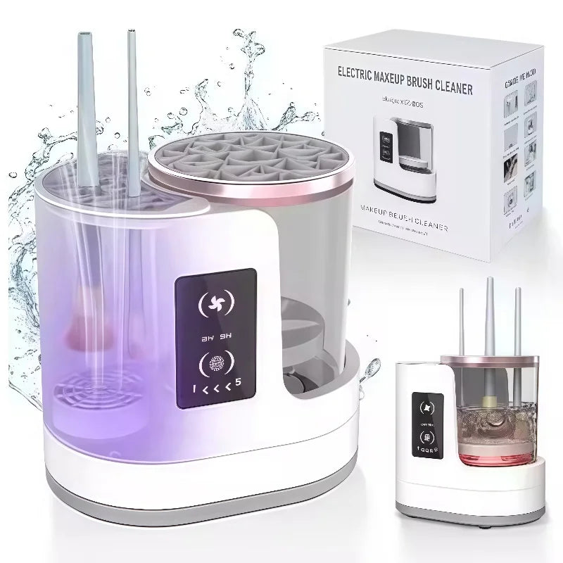 3 IN 1 USB Electric Makeup Brush Cleaner Machine Automatic Quick-Drying Portable Cosmetic Brush Cleaning And Drying Tools