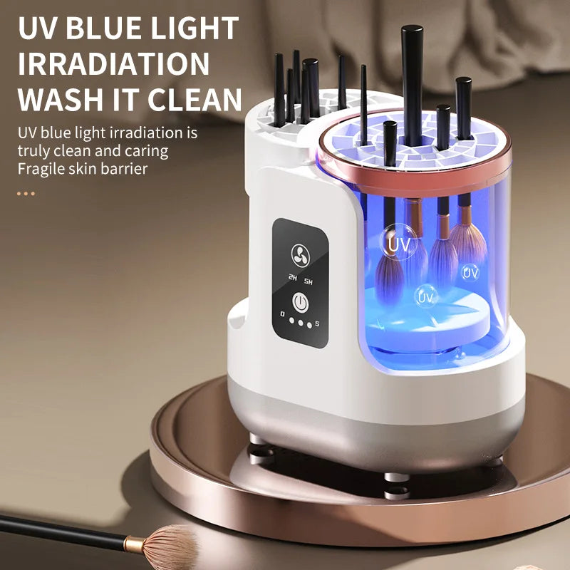 3 IN 1 USB Electric Makeup Brush Cleaner Machine Automatic Quick-Drying Portable Cosmetic Brush Cleaning And Drying Tools