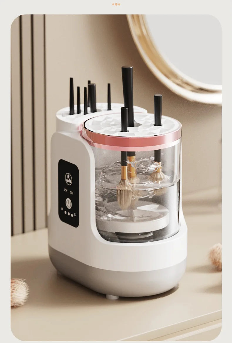 3 IN 1 USB Electric Makeup Brush Cleaner Machine Automatic Quick-Drying Portable Cosmetic Brush Cleaning And Drying Tools