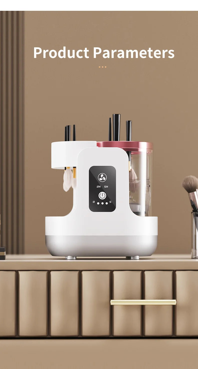 3 IN 1 USB Electric Makeup Brush Cleaner Machine Automatic Quick-Drying Portable Cosmetic Brush Cleaning And Drying Tools