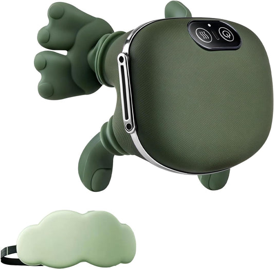 Shoulder and Nack Massager - 4D Kneading Massage, Bionic Heated Massager, with Heat Shiatsu,Muscle Tension Electric,Neck and Back Massager for Relief (Green)